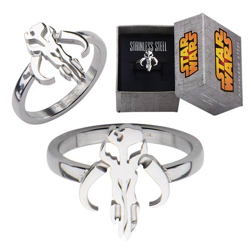 Star Wars Mandalorian Symbol Cut Out Ring