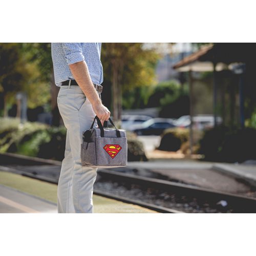 Superman Heathered Gray On-the-Go Lunch Cooler Bag