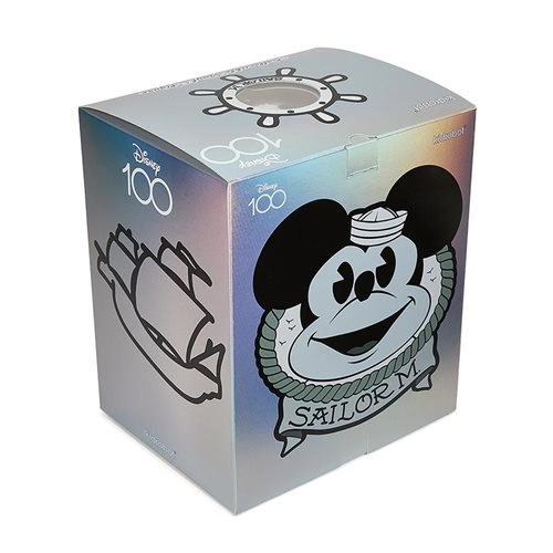 Disney 100 Mickey Mouse Sailor M. Silver and Red Electroplate Version 8-Inch Collectible Vinyl Figur