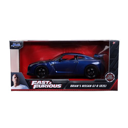 Fast and Furious Brian's Nissan GT-R R35 1:24 Scale Die-Cast Metal Vehicle
