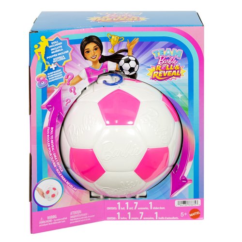Barbie Team Barbie Roll & Reveal Soccer Player Doll and Accessories