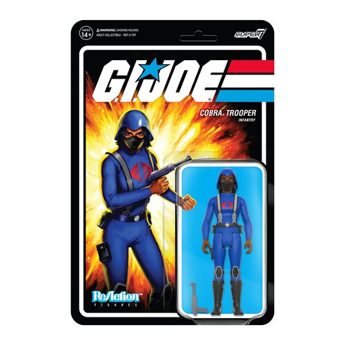 G.I. Joe Cobra Female Trooper Medium Black Hair (Dark Brown)  3 3/4-Inch ReAction Figure