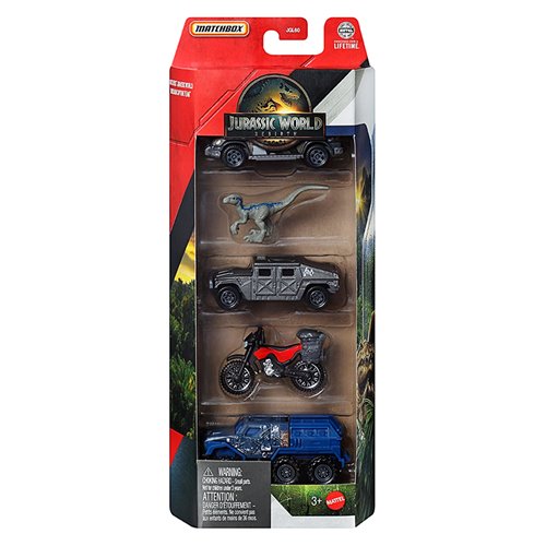 Matchbox Jurassic World 5-Pack 2025 Mix 1A Case of 12