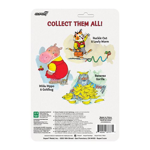 Richard Scarry Bananas Gorilla 3 3/4-Inch ReAction Figure