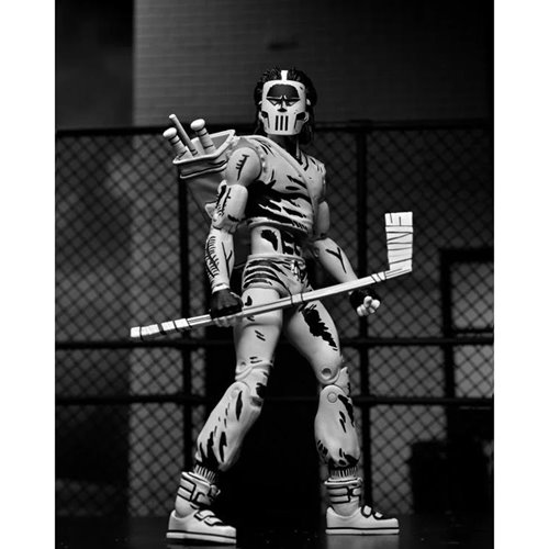 Teenage Mutant Ninja Turtles Mirage Comics Casey Jones Black & White Variant 7-Inch Scale Action Fig
