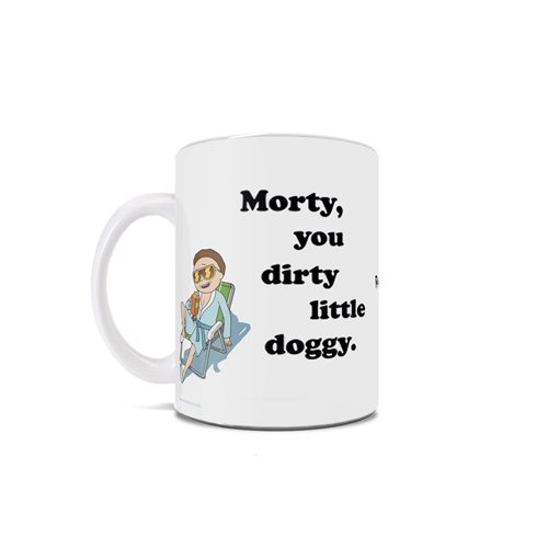 Rick and Morty Dirty Little Doggy White Ceramic Mug