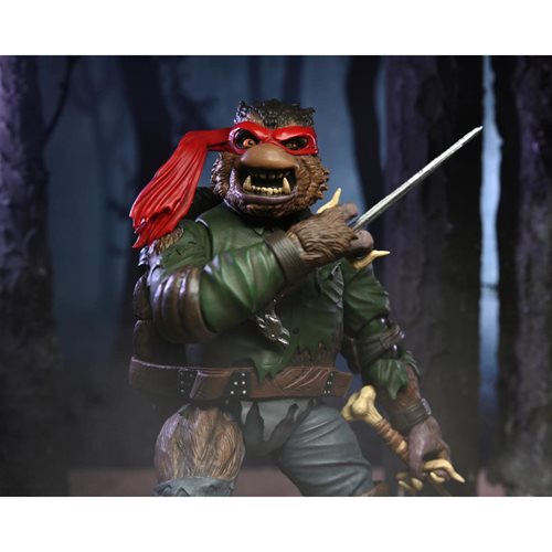 Universal Monsters x Teenage Mutant Ninja Turtles Ultimate Raphael as The Wolfman 7-Inch Scale Figur
