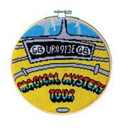 The Beatles Magical Mystery Tour Bus Cross-Stitch Hoops