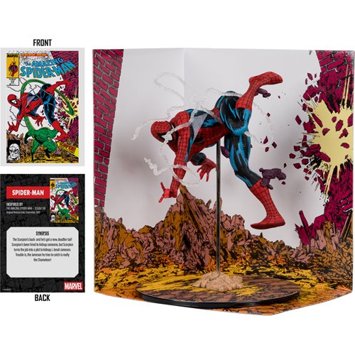 Marvel Wave 7 Spider-Man Amazing Spider-Man #318 1:10 Scale Posed Figure with Scene