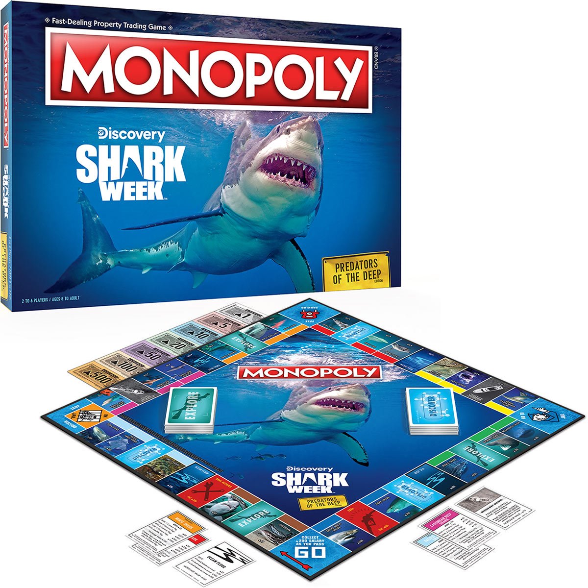 Get Up Close and Personal with Iconic Shark Species in MONOPOLY