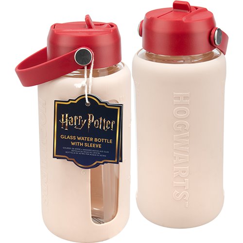 Harry Potter Glass Water Bottle with Sleeve