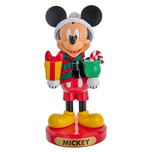 Mickey Mouse with Present 10-Inch Nutcracker