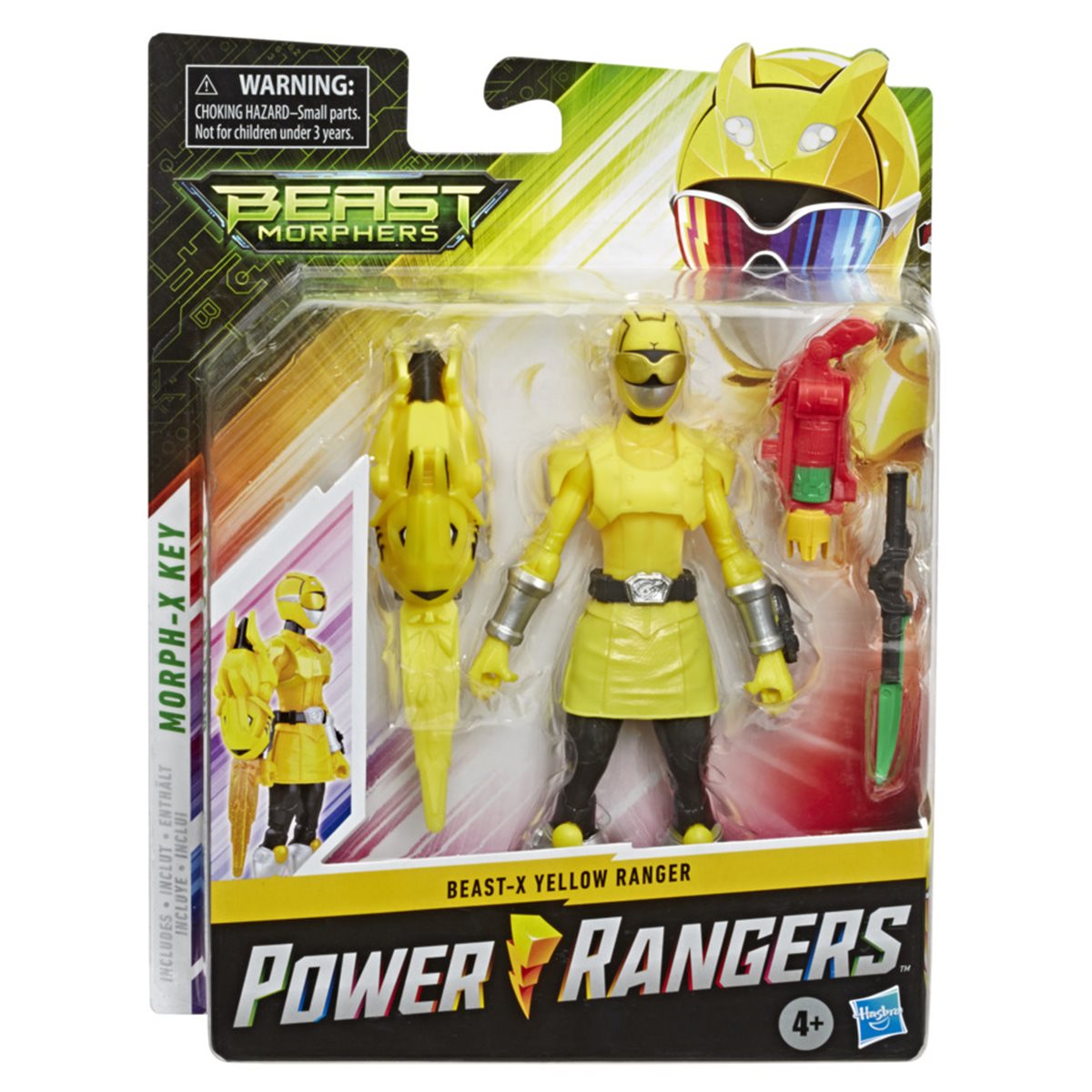 NEW POWER RANGERS Beast-X Blue Ranger 6 inch Action Figure inc MORPH-X KEY 