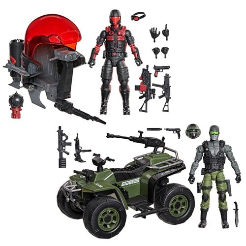 G.I. Joe Classified Series Snake Eyes & Varmint ATV vs. Stealth Viper & Cobra Stealth Flight Pod (Tr