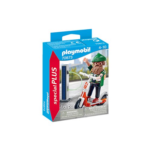 Playmobil 70873 Man with E-Scooter Special Plus Figure