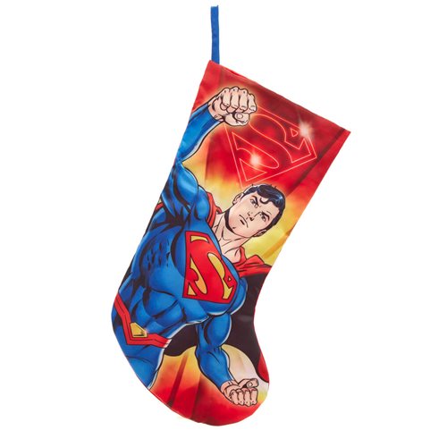 Superman Satin 19-Inch Printed Stocking