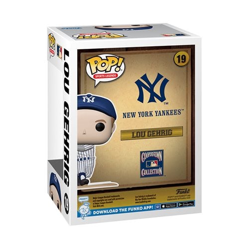 MLB Legends New York Yankees Lou Gehrig Funko Pop! Vinyl Figure #19