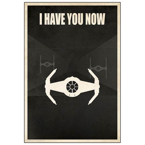 Star Wars I Have You Now Darth Vader TIE Fighter Paper Giclee Print