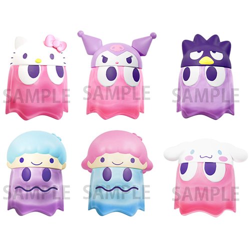 Pac-Man x Sanrio Characters Volume 2 Clear Color Chibicollect Mini-Figure Display Box of 6
