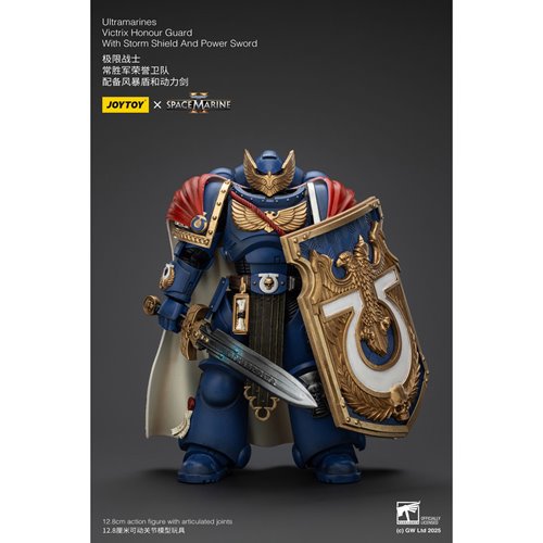 Joy Toy Warhammer Space Marine Ultramarines Victrix Honour Guard Version 2 1:18 Scale Action Figure