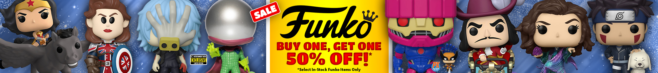 Buy One, Get One 50% Off on Select In-Stock Funko