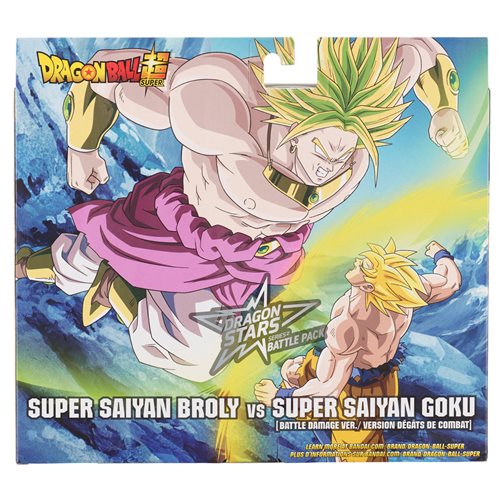 Dragon Stars Battle Pack Super Saiyan Goku (Battle Damage Ver.) Vs Super  Saiyan Broly - Action Figure Set 