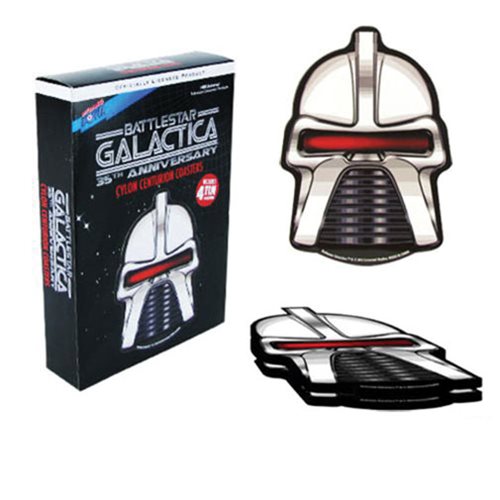 Battlestar Galactica Cylon Tin Coaster Set 4