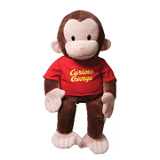 Curious George in Red Shirt 26-Inch Plush