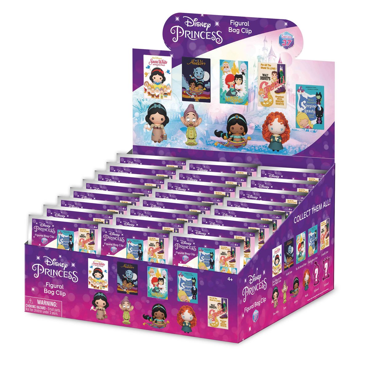 Disney Ultimate Princess Celebration Figural Bag Clip 6-Pack
