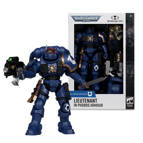 Warhammer 40,000 Wave 11 Ultramarines Lieutenant in Phobos Armour 7-Inch Scale Action Figure
