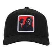 Ghost Face Sublimated Patch Pre-Curved Snapback Hat