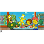 Simpsons Movie Bart On Glass Framed Paper Giclee