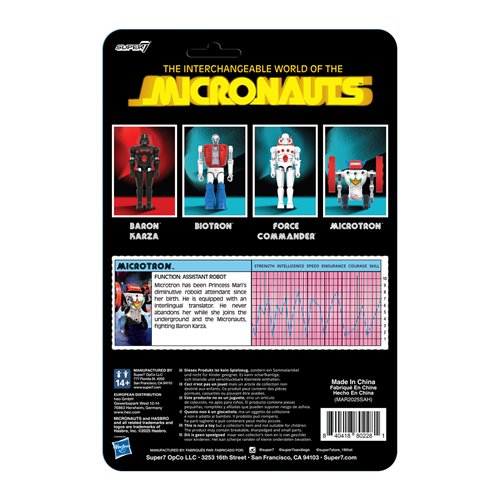 Micronauts Microtron 3 3/4-Inch ReAction+ Figure