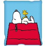 Peanuts Snoopy and Woodstock Raschel Throw Blanket