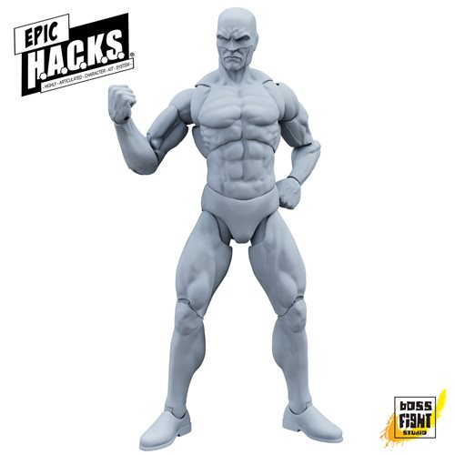 Epic H.A.C.K.S Blanks Shady Gray Male 1:12 Scale Action Figure