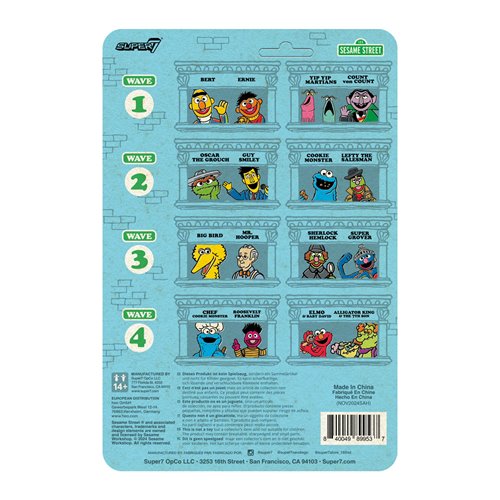Sesame Street Roosevelt Franklin 3 3/4-Inch ReAction Figure