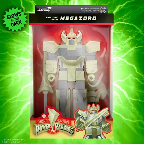 Mighty Morphin Power Rangers Megazord (Lightning Glow) 3 3/4-Inch ReAction Figure