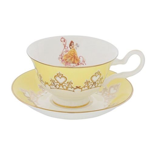 Disney English Ladies Beauty and the Beast Belle Cup and Saucer Set