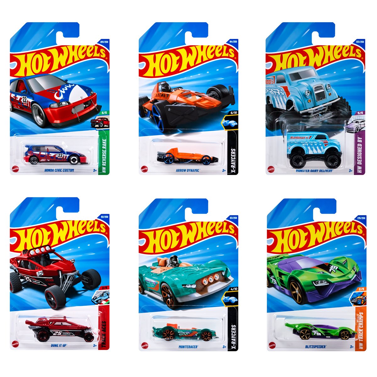 Hot Wheels Basic Car 2025 Wave 12 Case of 72