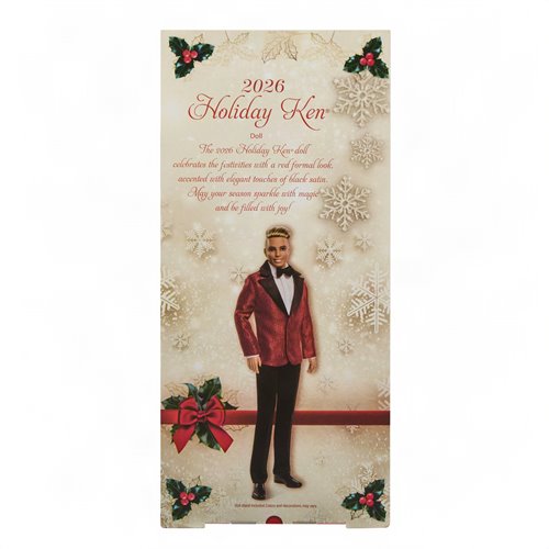 Barbie 2026 Holiday Ken Doll with Blonde Hair
