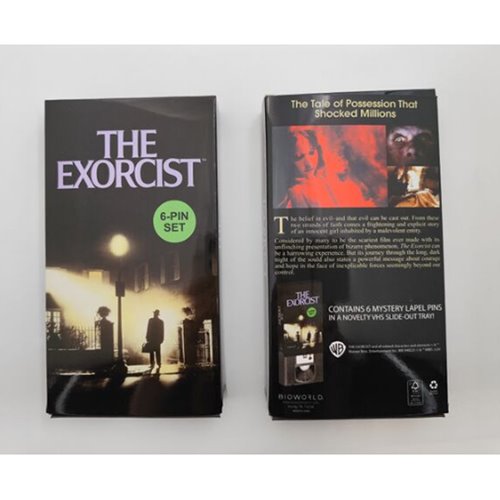 The Exorcist Enamel Pin VHS 6-Piece Set
