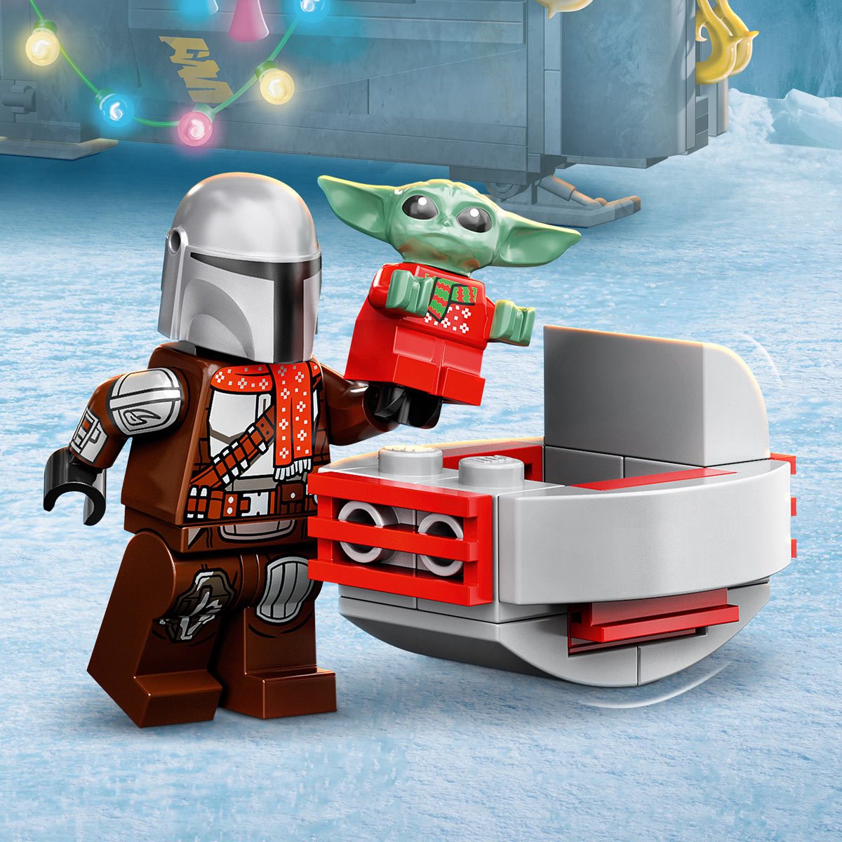 Lego Baby Yoda & Mandalorian 75307 Grogu Christmas Gift Minifigures Lot of  2 