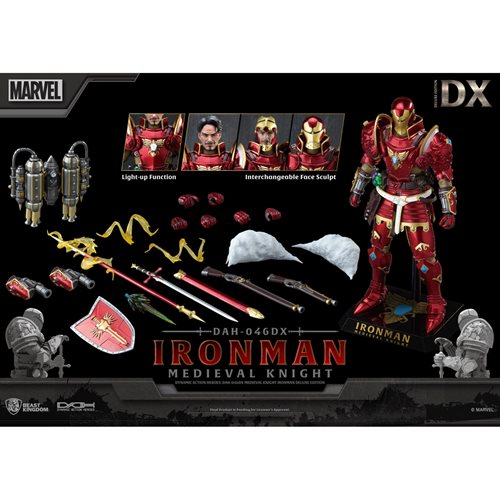 Medieval Knight Iron Man DAH-046DX Dynamic 8-Ction Deluxe Version Action Figure