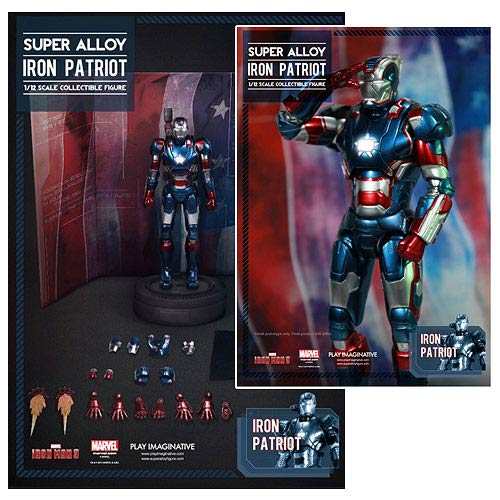 Play Imaginative Super Alloy 1/12 Scale Iron Man Iron Patriot Action Figure 