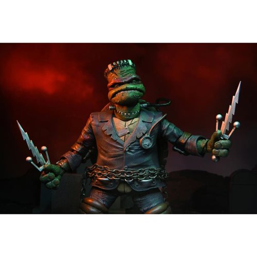 Universal Monsters x TMNT Ultimate Raphael as Frankenstein's Monster 7-Inch Scale Action Figure, Not Mint