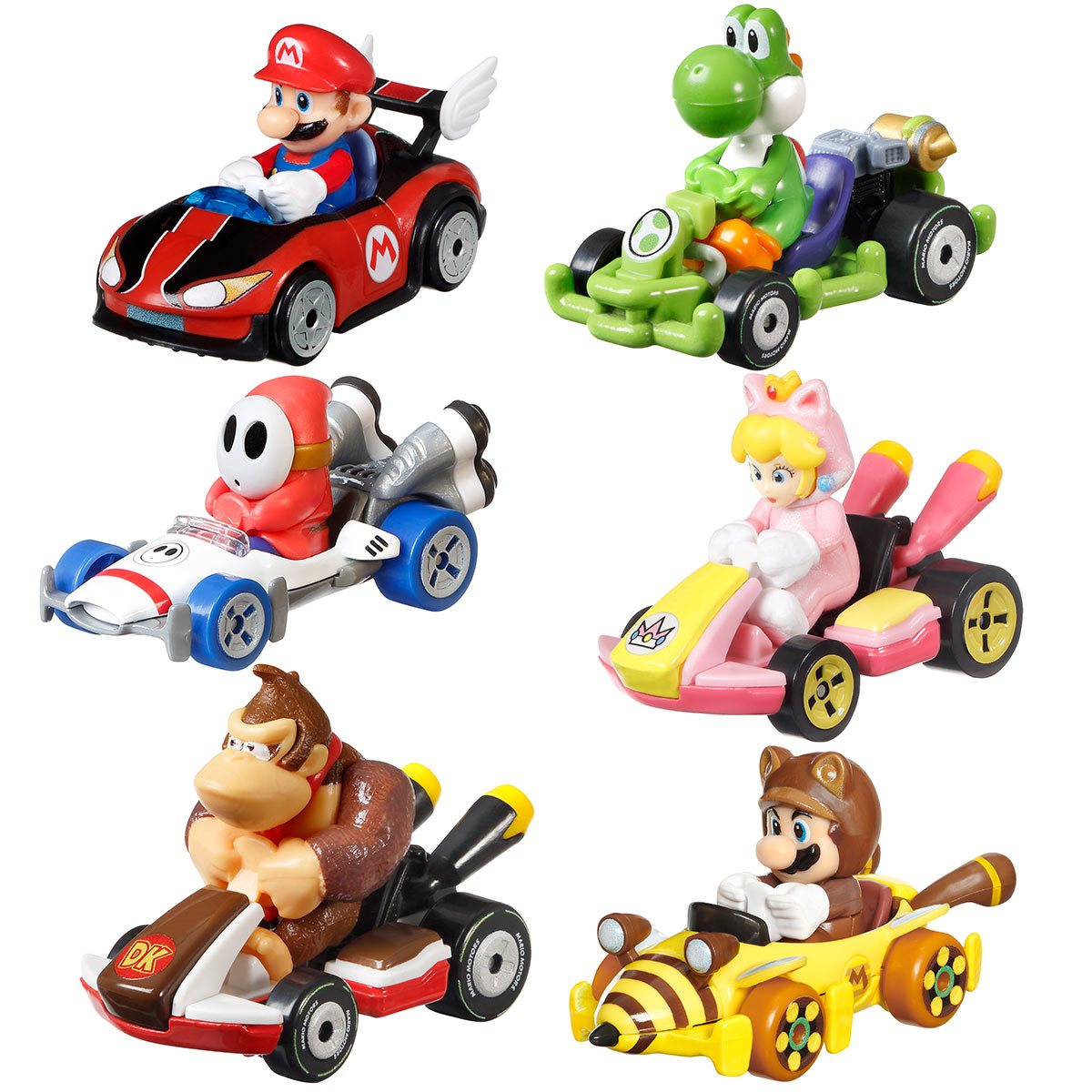  Hot Wheels GBG26 Mario Kart 1:64 Die-Cast Mario with Standard  Kart Vehicle : Toys & Games