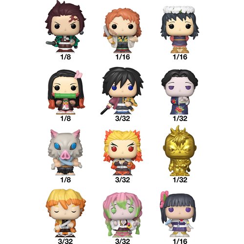 Demon Slayer Funko Bitty Pop! Singles Display Case of 32