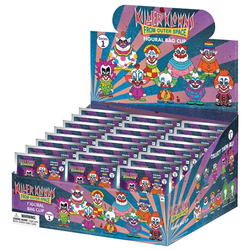 Killer Klowns From Outer Space 3D Foam Bag Clip Random 6-Pack