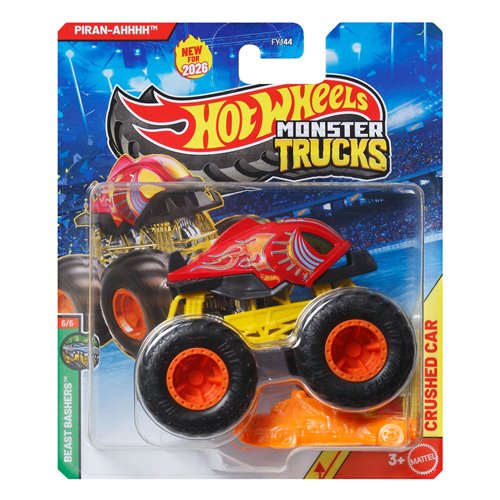 Hot Wheels Monster Trucks 1:64 Scale Vehicle 2026 Mix 1 Case of 8