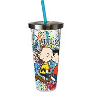 Peanuts 20 oz. Glitter Travel Cup with Straw